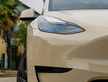 Tesla wrap service in Glendale CA by Elegant Auto Studio