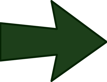 a green arrow pointing up to the left side of a green arrow