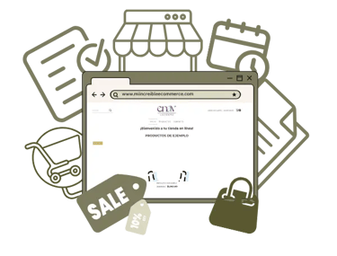 a computer screen with a sale tag on it