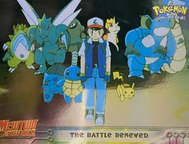 32 The Battle Renewed Topps Pokémon The First Movie silver foil