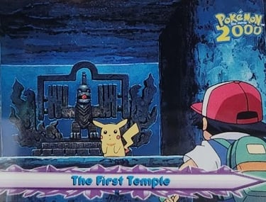 32 The First Temple Topps Pokémon The Movie 2000