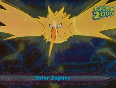 33 Enter Zapdos Topps Pokémon The Movie 2000 silver foil