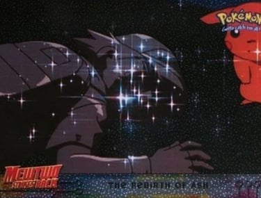 38 The Rebirth of Ash Topps Pokémon The First Movie sandpeper silver foil