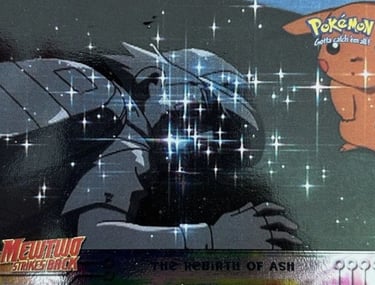 38 The Rebirth of Ash Topps Pokémon The First Movie silver foil