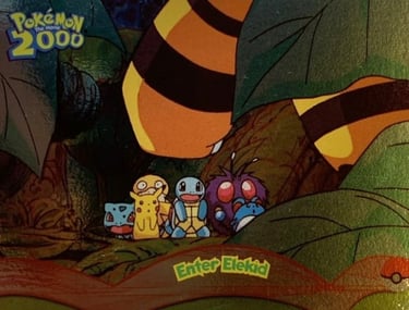 4 Enter Elekid Topps Pokémon The Movie 2000 silver foil