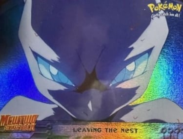 4 Leaving the Nest Topps Pokemon The First Movie rainbow foil