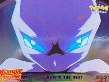 4 Leaving the Nest Topps Pokemon The First Movie silver foil