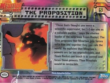 5 The Proposition Pokemon Topps the first movie back