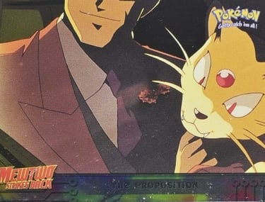 5 The Proposition Pokemon Topps the first movie silver foil