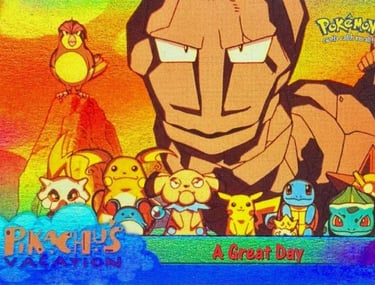 58 A Great Day Topps Pokémon The First Movie rainbow foil