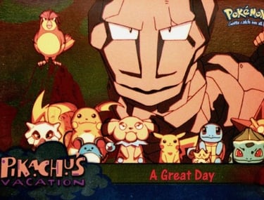 58 A Great Day Topps Pokémon The First Movie silver foil