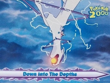 58 Down Into The Depths Topps Pokémon The Movie 2000
