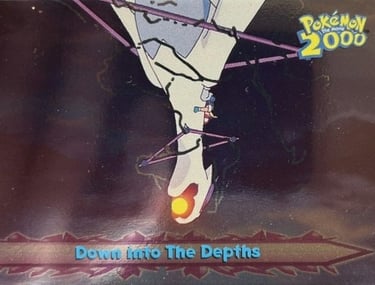 58 Down Into The Depths Topps Pokémon The Movie 2000 silver foil