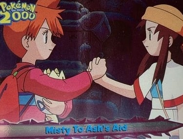 59 Misty To Ash's Aid Topps Pokémon The Movie 2000 silver foil