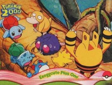 6 Exceggcute Plus One Topps Pokémon The Movie 2000