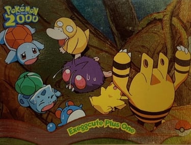 6 Exceggcute Plus One Topps Pokémon The Movie 2000 silver foil