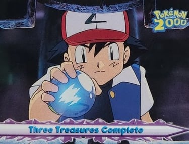 60 Three Treasures Complete Topps Pokémon The Movie 2000