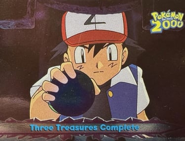 60 Three Treasures Complete Topps Pokémon The Movie 2000 silver foil