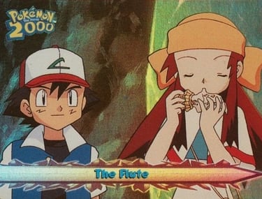 61 The Flute Topps Pokémon The Movie 2000 rainbow foil