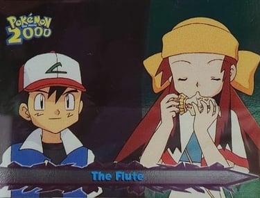 61 The Flute Topps Pokémon The Movie 2000 silver foil