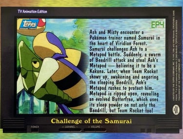 EP4 Challage of the Samurai Topps Pokémon series 2 US back