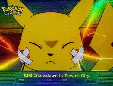 EP5 Showdown in Pewter City Topps Pokémon series 2 US rainbow foil