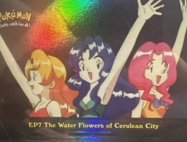 EP7 The Water Flowers of Cerulean City Topps Pokémon series 2 US rainbow foil