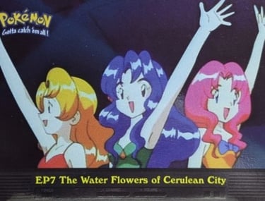 EP7 The Water Flowers of Cerulean City Topps Pokémon series 2 US silver foil