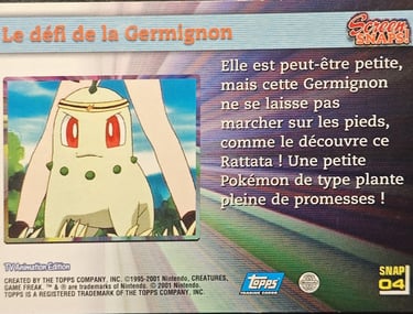 Snaps04 Le défi de la Germignon topps série 3 Jotho