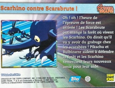 Snaps06 Scarhino contre Scarabrute topps série 3 Jotho