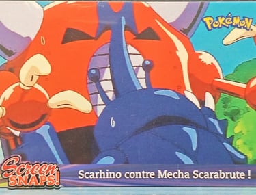Snaps07 Scarhino contre Mecha Scarabrute topps série 3 Jotho