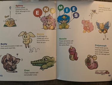 Retro-Bit Rodland Enemy Listing Manual