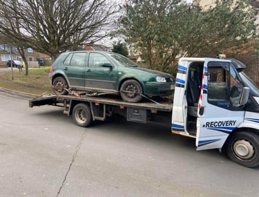 alt="Vehicle loaded for transport across Worcestershire"