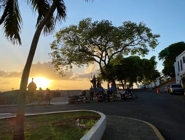 Sunset over Old San Juan