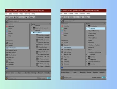 Live 11 tension and electric
