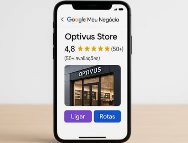 Perfil otimizado no Google Meu Negócio para destacar negócios locais nas buscas.