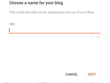 blog name