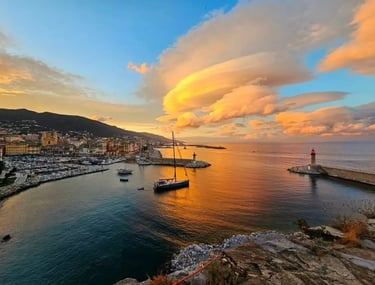 bastia coucher de soleil