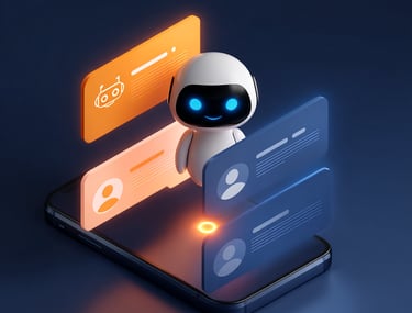 ilustração chatbots lyncis