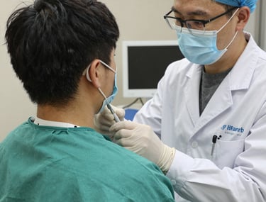 Creative digital marketing concept with social media icons and analytics charts.