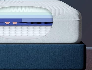 Inside composite of Caspar Wave Hybrid Snow Mattress