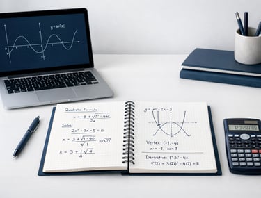 Mathematik-Lernmaterialien für Online-Nachhilfe