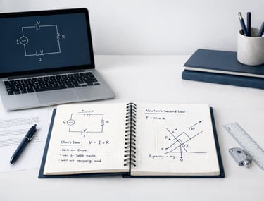 Physik-Lernmaterialien für Online-Nachhilfe