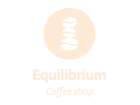 Equilibrium Coffee Shop logotype clair