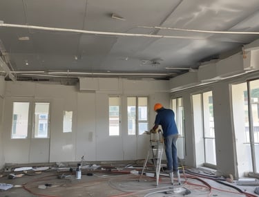 Completed modern infrastructure project with clear blue sky in Bengaluru.