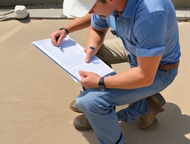 Workers building a sturdy compound wall around a residential property.