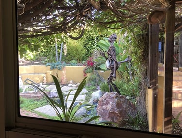 View of front yard from Talbotics home/gallery.
