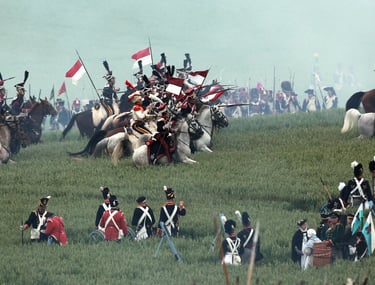 Reconstitution de la bataille de Waterloo