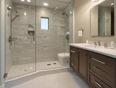 A freshly painted garden fence with vibrant colors on a sunny day.