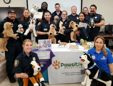 Barc Animal control offices taking Pet CPR & First Aid training